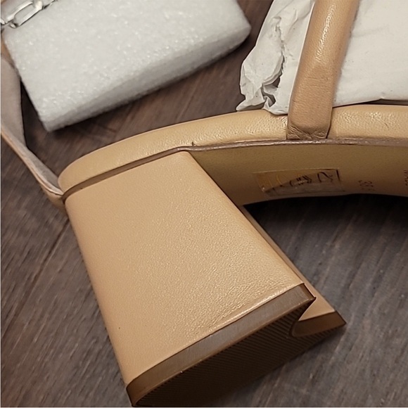 NEW Free People Parker Chain Heel Natural 39.5 - Picture 7 of 15